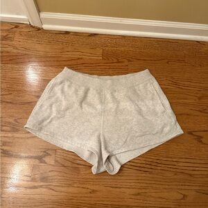 Hollister Light Gray Ultra High-Rise Shorts